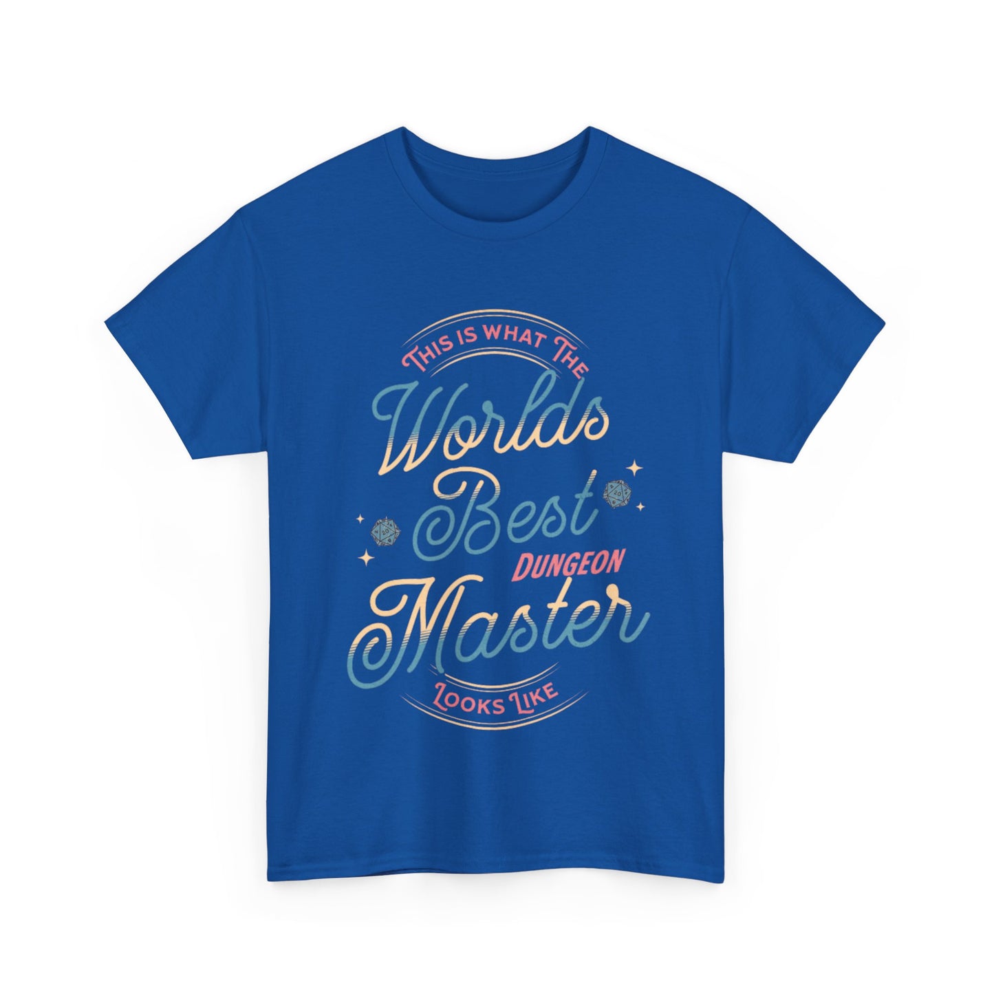 Dnd Shirt Worlds Best DM Lustiges T-Shirt für Dungeon Game Masters, Tolles DM-Geschenk für Sie oder Ihn, Table Top RPG-Spieler, Dungeons und Dragons