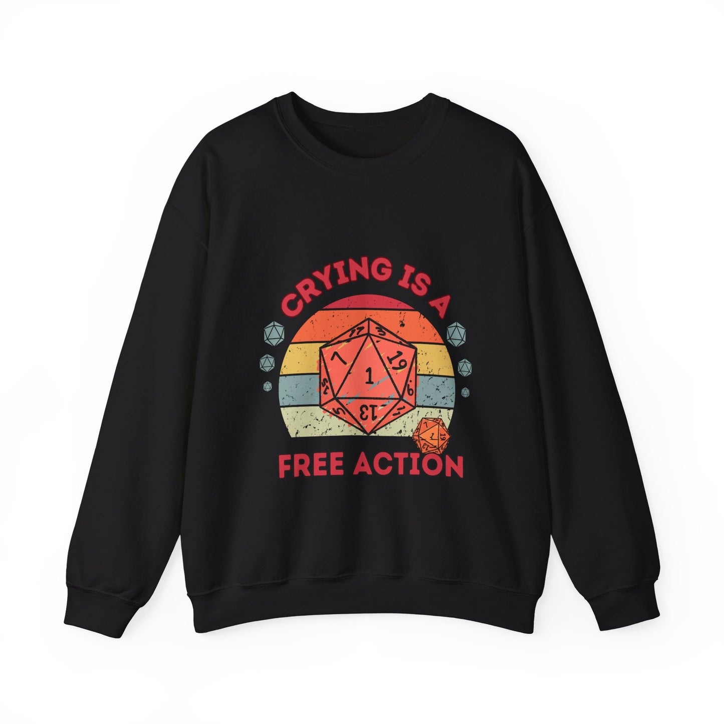 DnD Crying is a Free Action Jumper Sweater