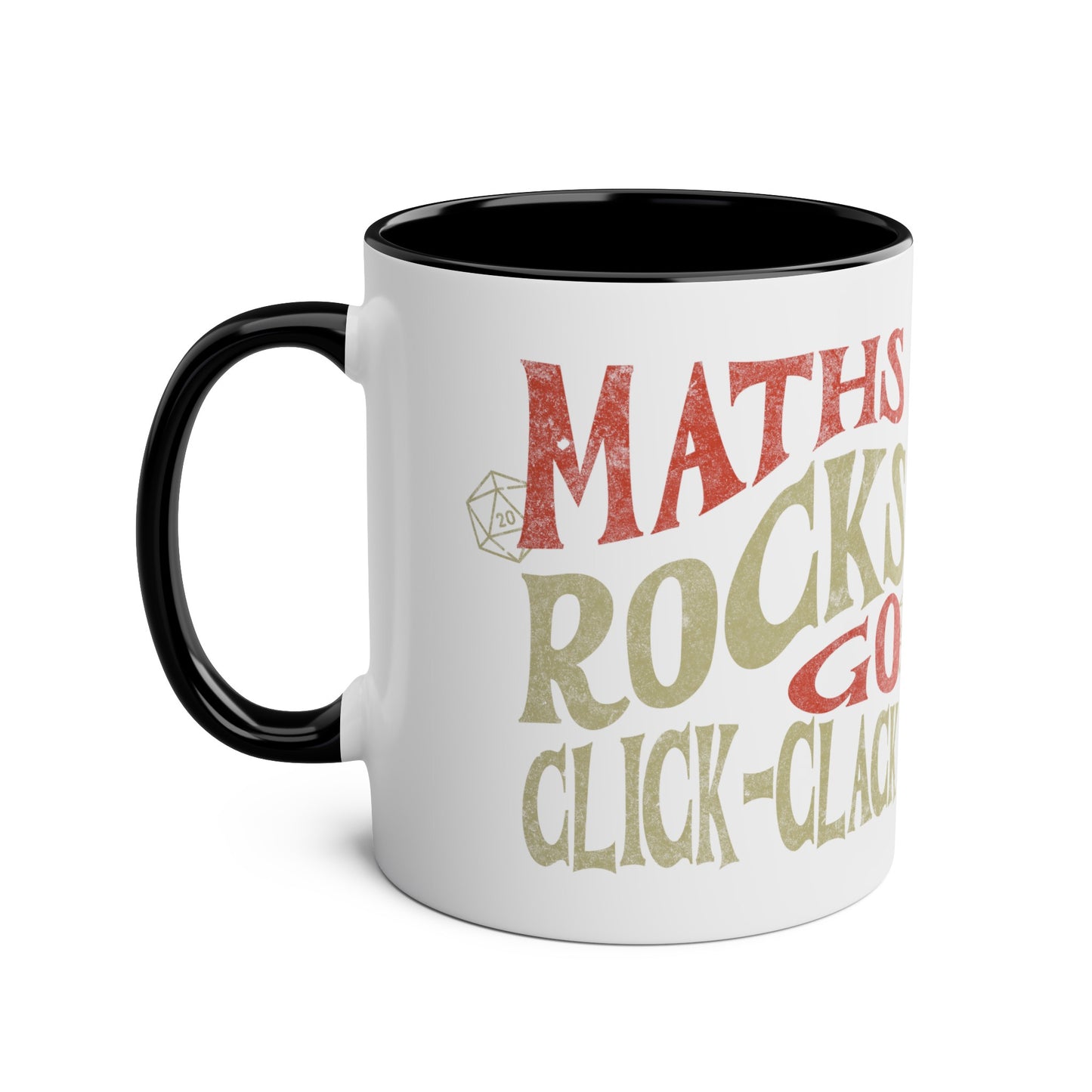 Dnd Mug Gift  'Maths Rocks Go Click Clack'