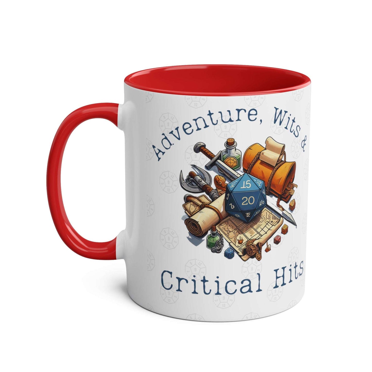 DnD Adventure, Wits and Critical Hits Mug