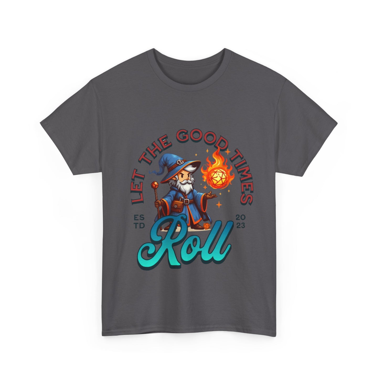 Dnd T Shirt With Wizard Fireball Design