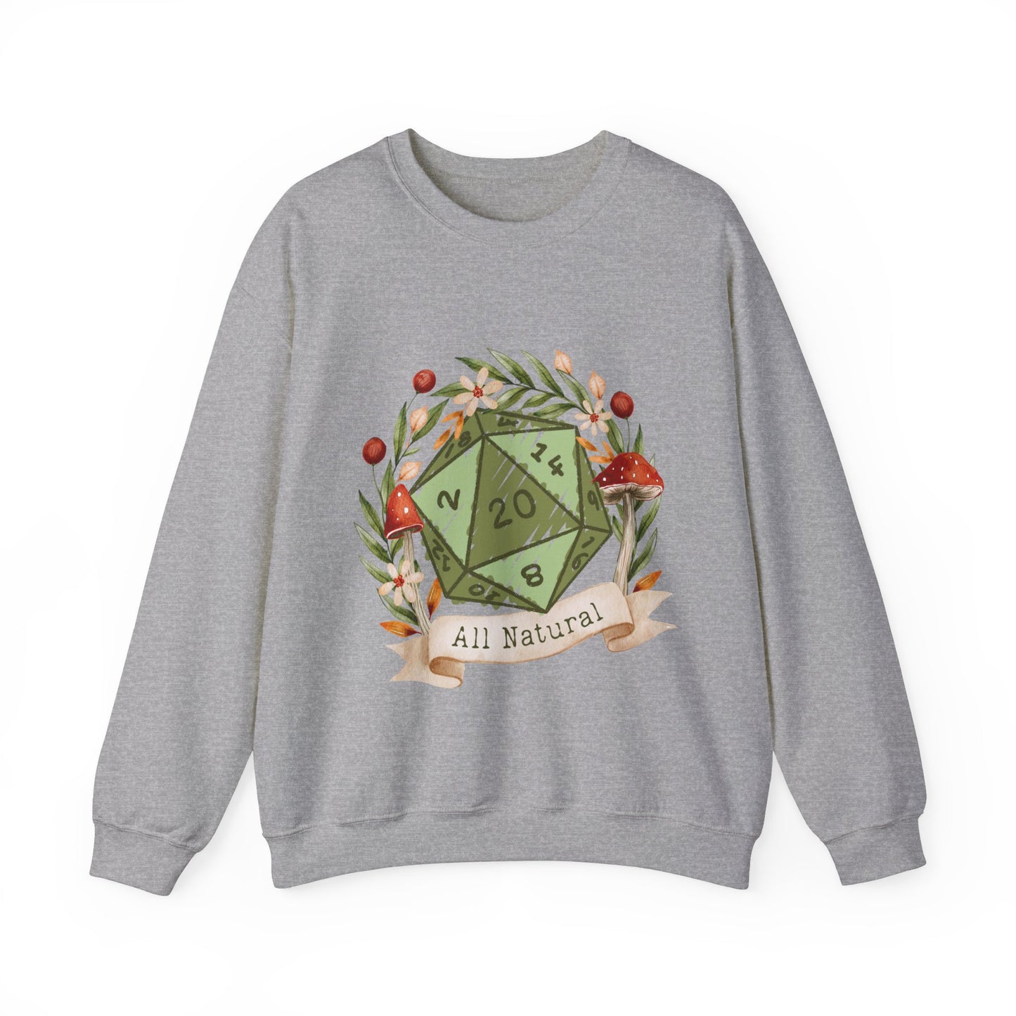 Sweat-shirt à imprimé champignon DND Druid