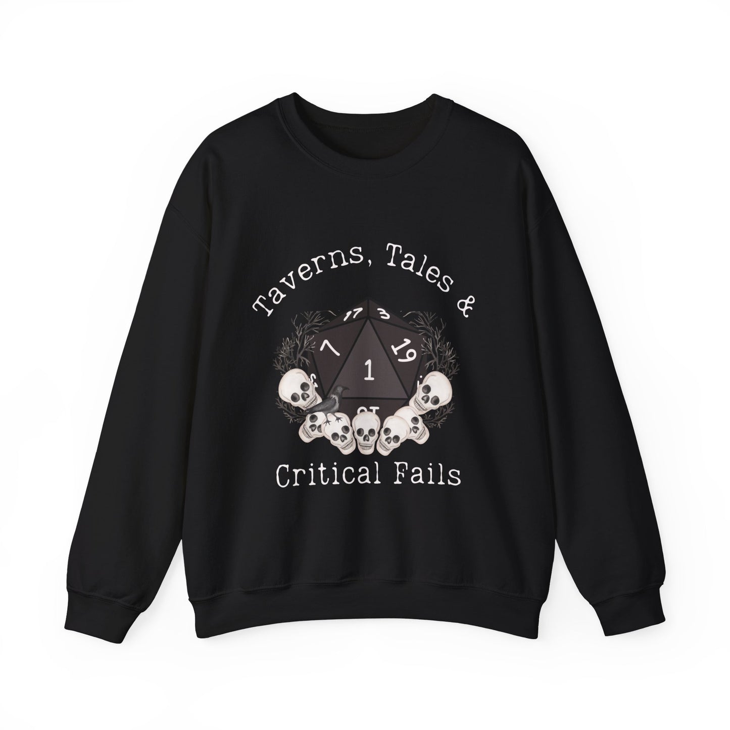 T-shirt Dnd Taverns, Tales &amp; Critical Fails Jumper Cadeau pour DM ou joueur de Donjons et Dragons Groupe de joueurs de RPG