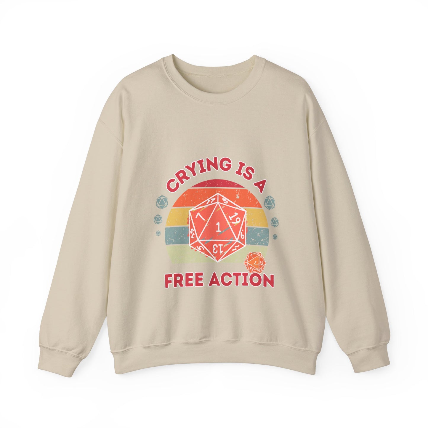 DnD Crying is a Free Action Jumper Sweater