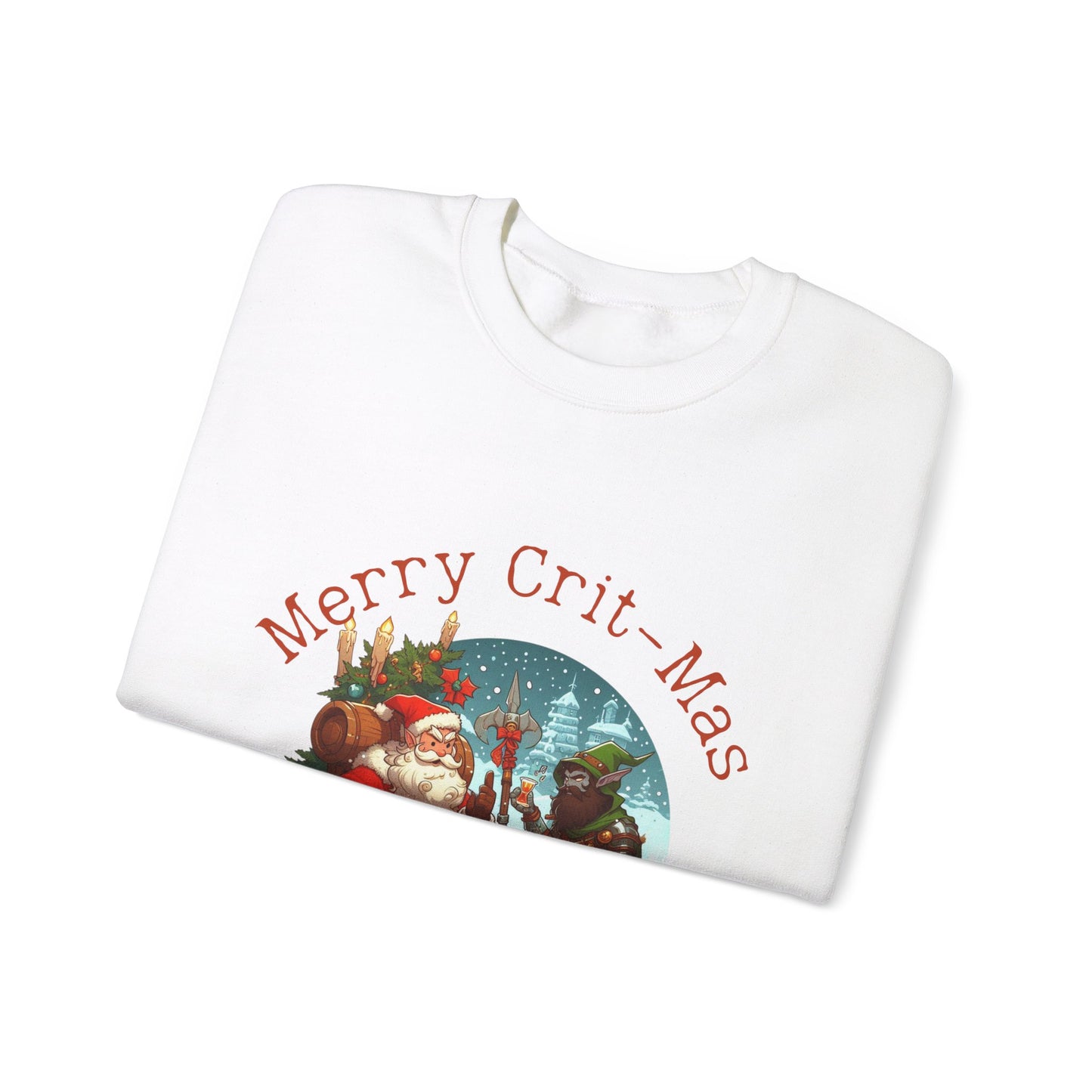 Dnd Shirt Christmas Jumper 'Merry Crit-mas and a Happy New Quest'