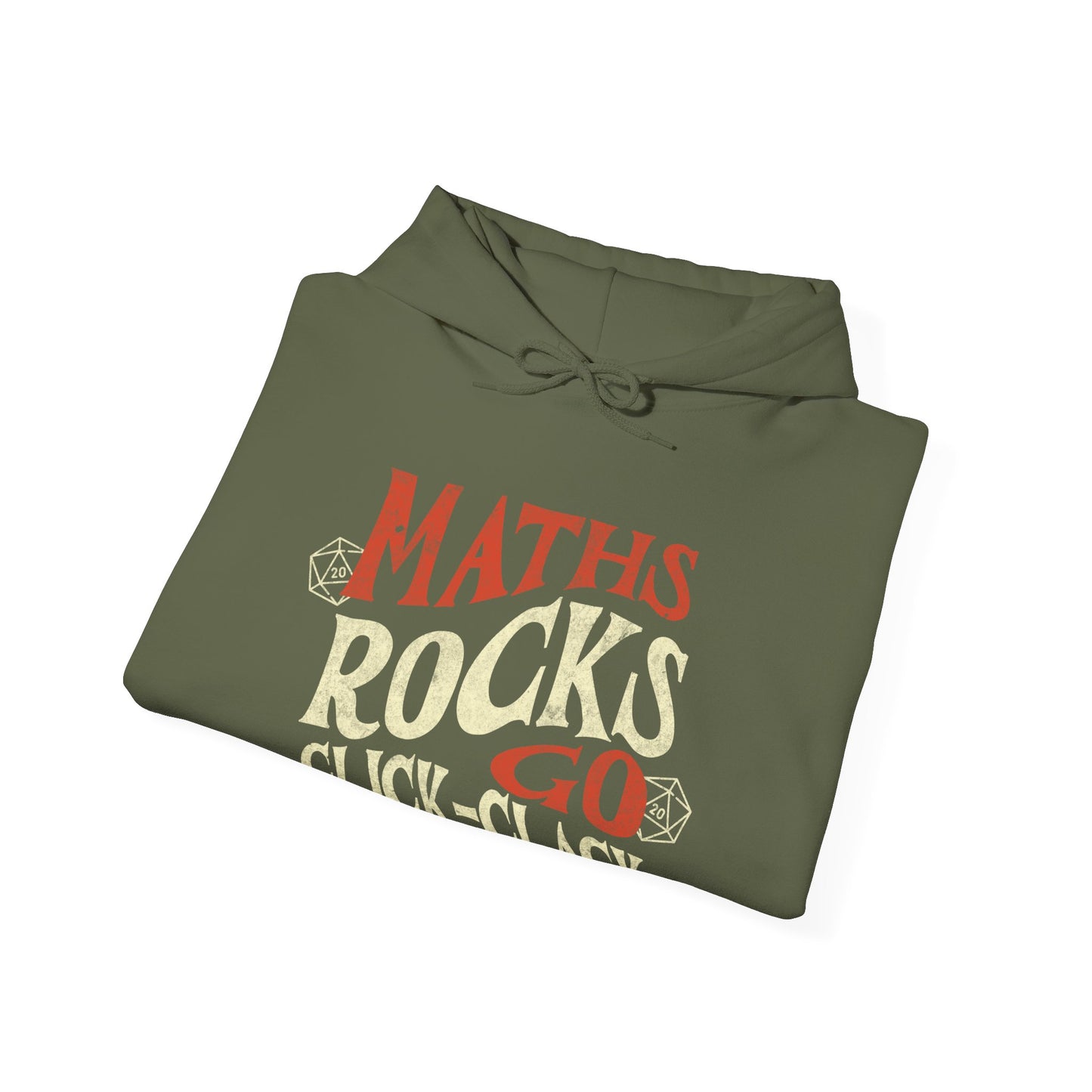 Sweat à capuche Dnd « Maths Rocks Go Click Clack »