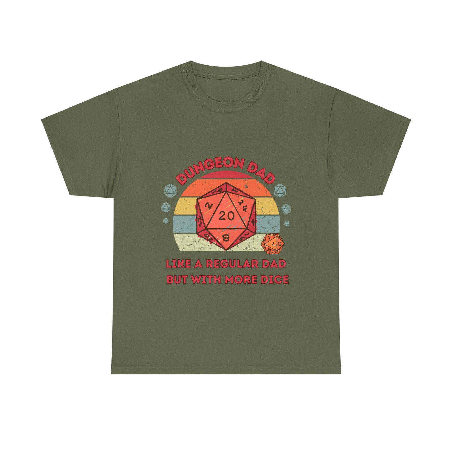 Dnd Shirt, Dungeon Dad , Like a Regular Dad, but with More Dice, Fathers Day Or Birthday Gift For DM or Dungeons and Dragons Player