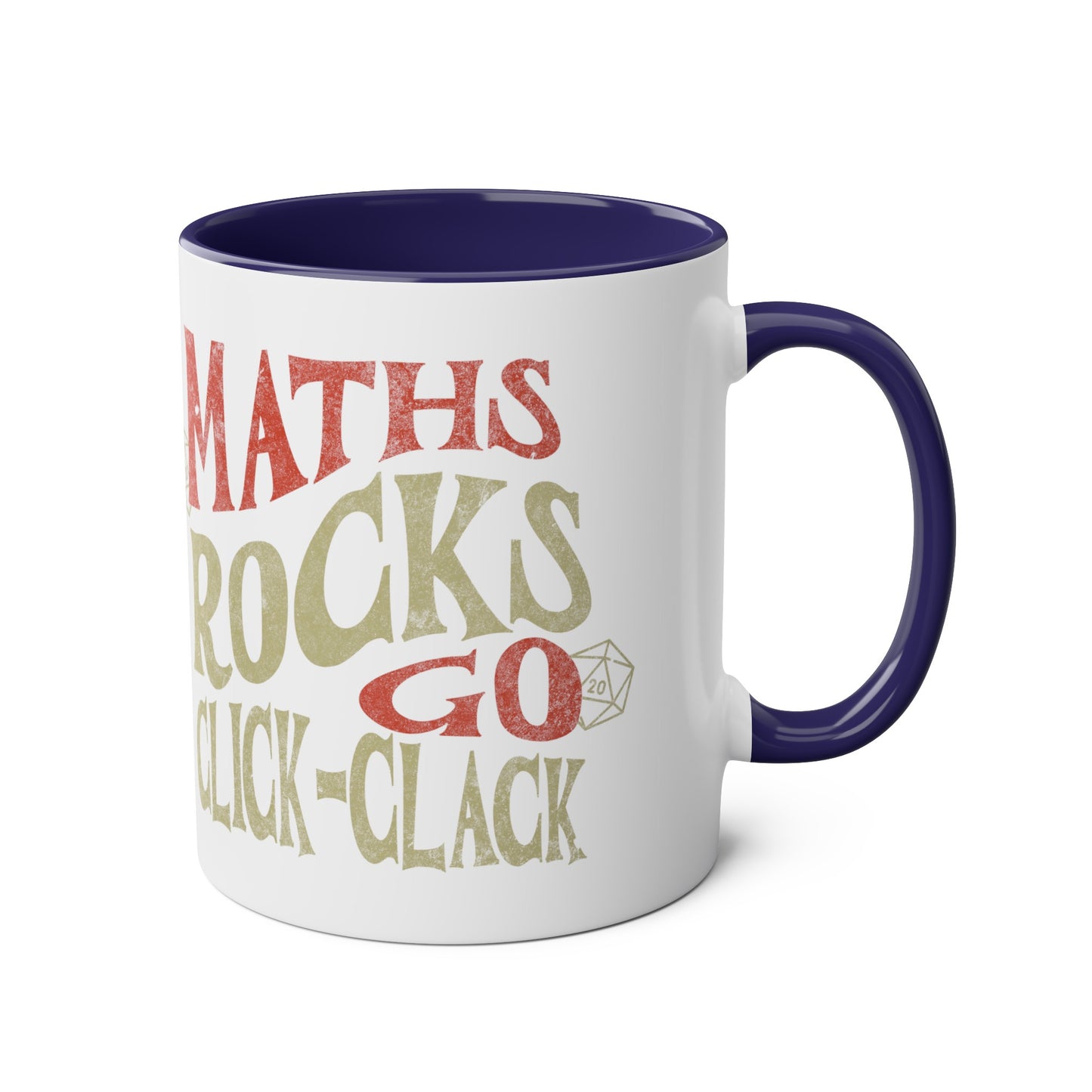 Tasse cadeau Dnd « Maths Rocks Go Click Clack »