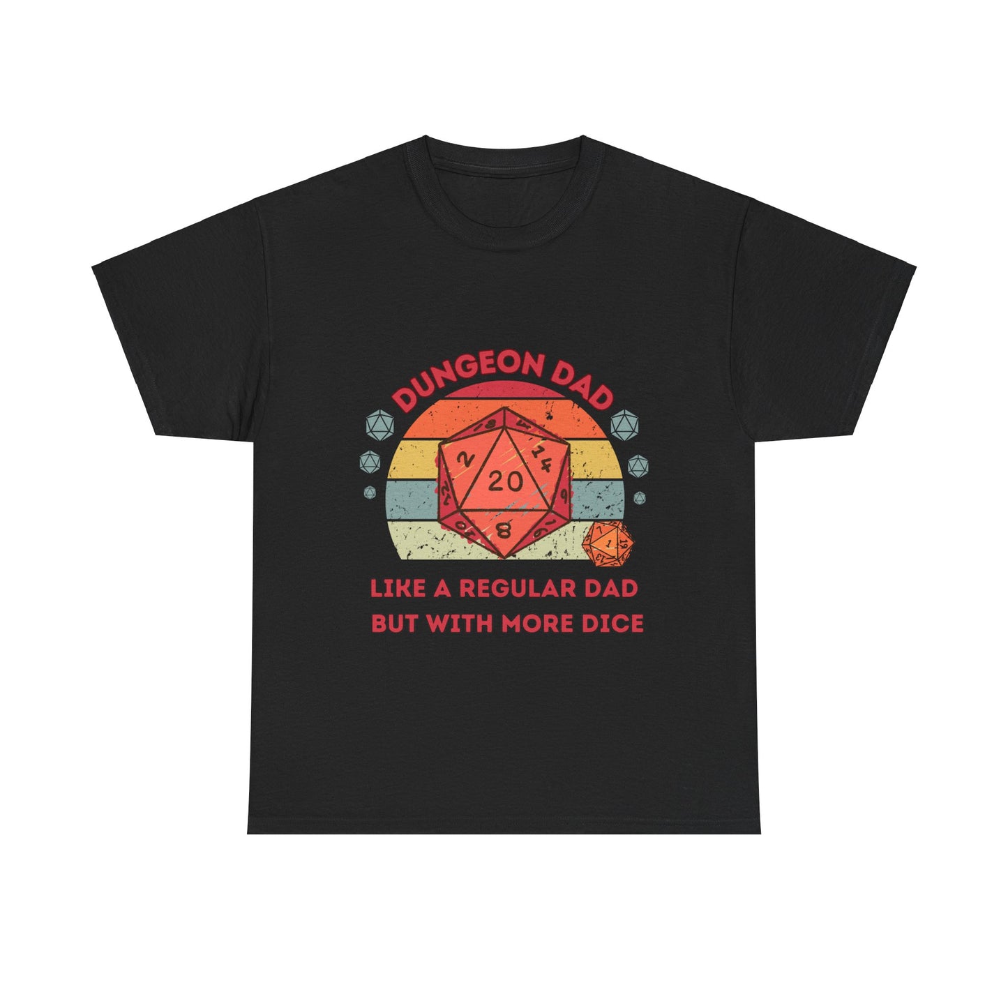 Dnd Shirt, Dungeon Dad, Wie ein normaler Papa, aber mit mehr Würfeln T-Shirt