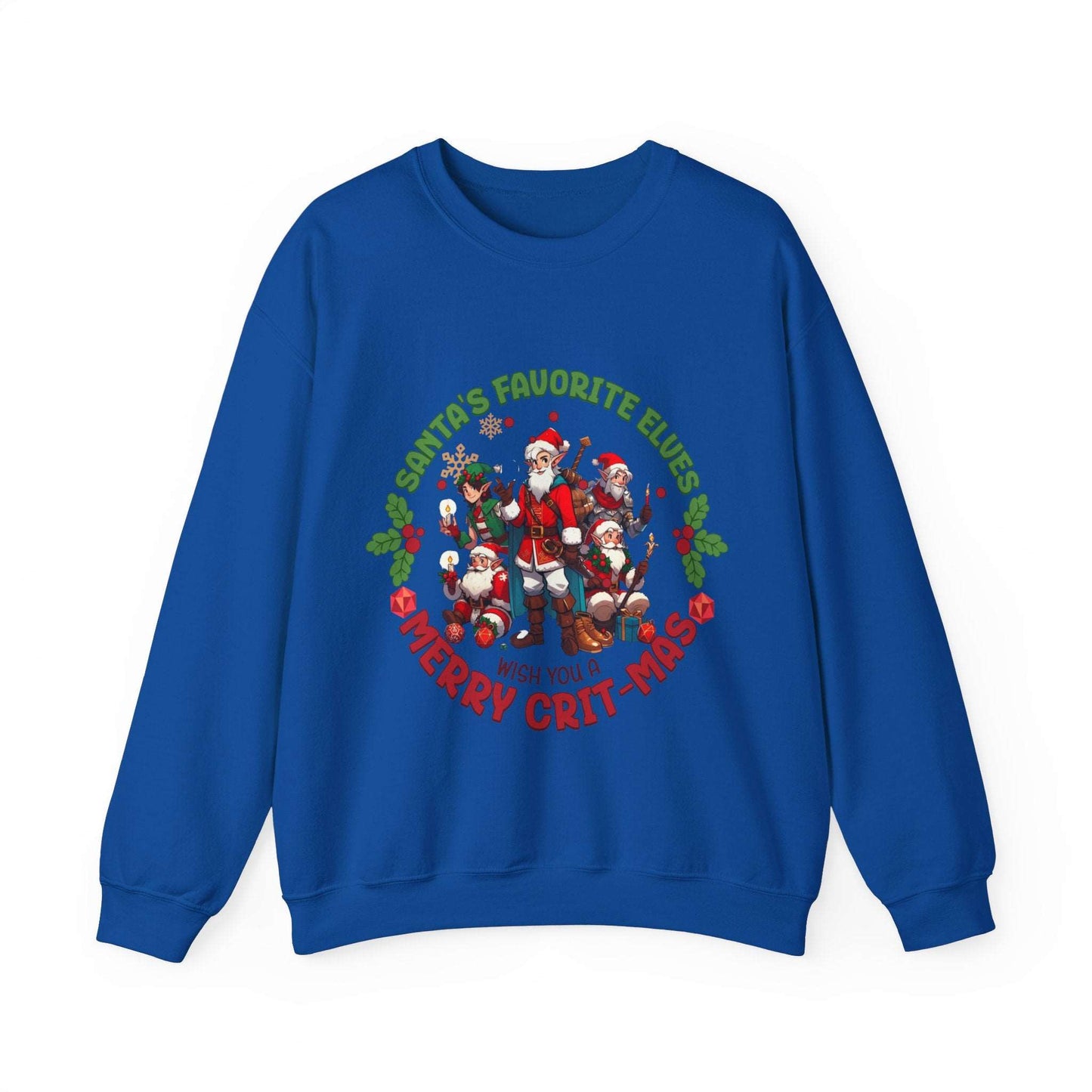 Dnd Christmas Jumper Sweatshirt, Merry Crit-Mas