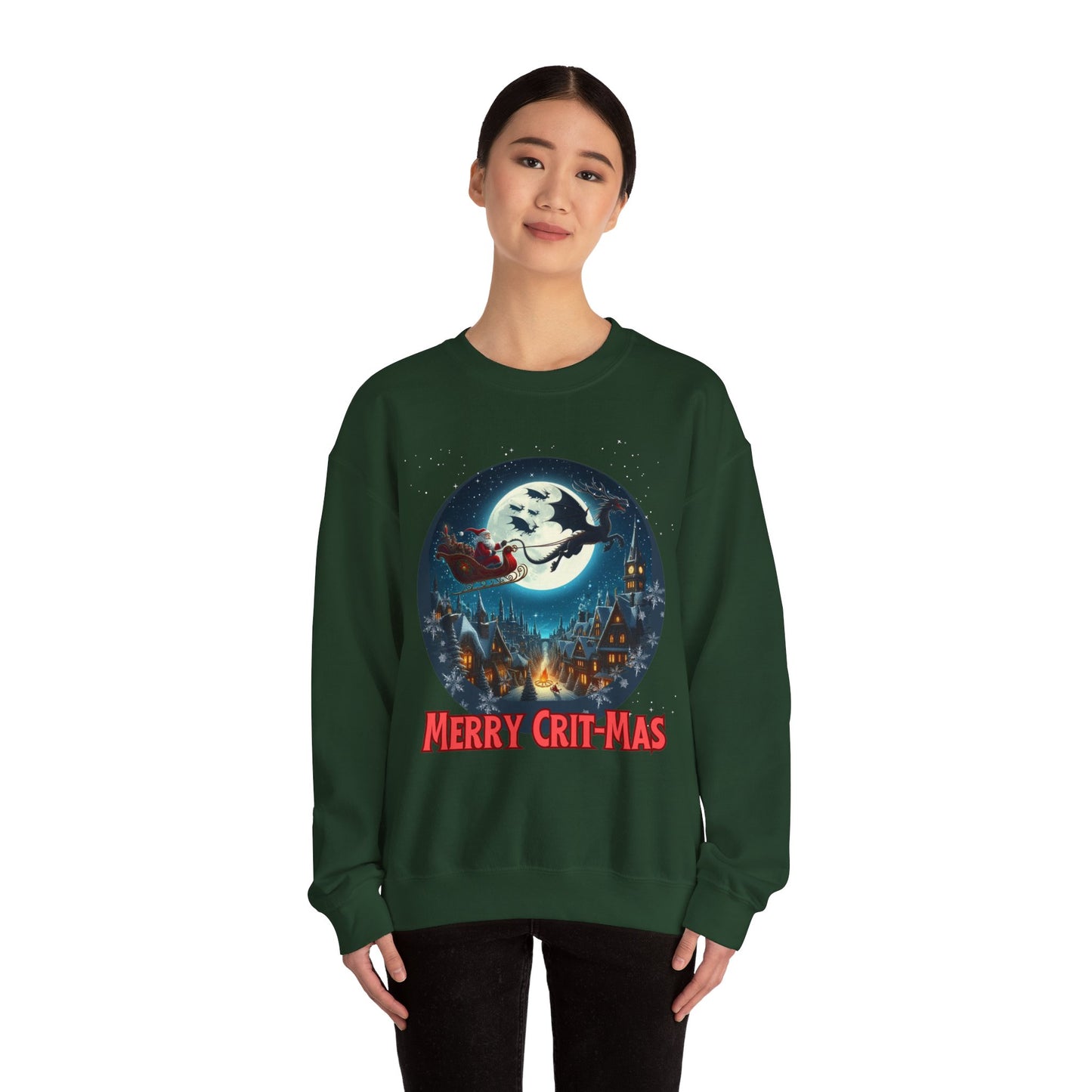 Sweat-shirt Dnd Christmas Jumper, Joyeux Crit-Mas