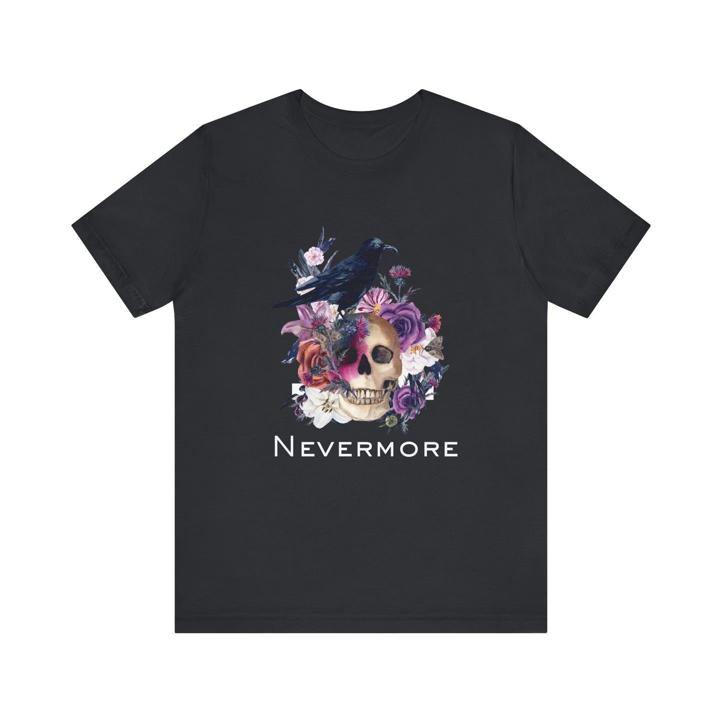 T-shirt Nevermore de style gothique