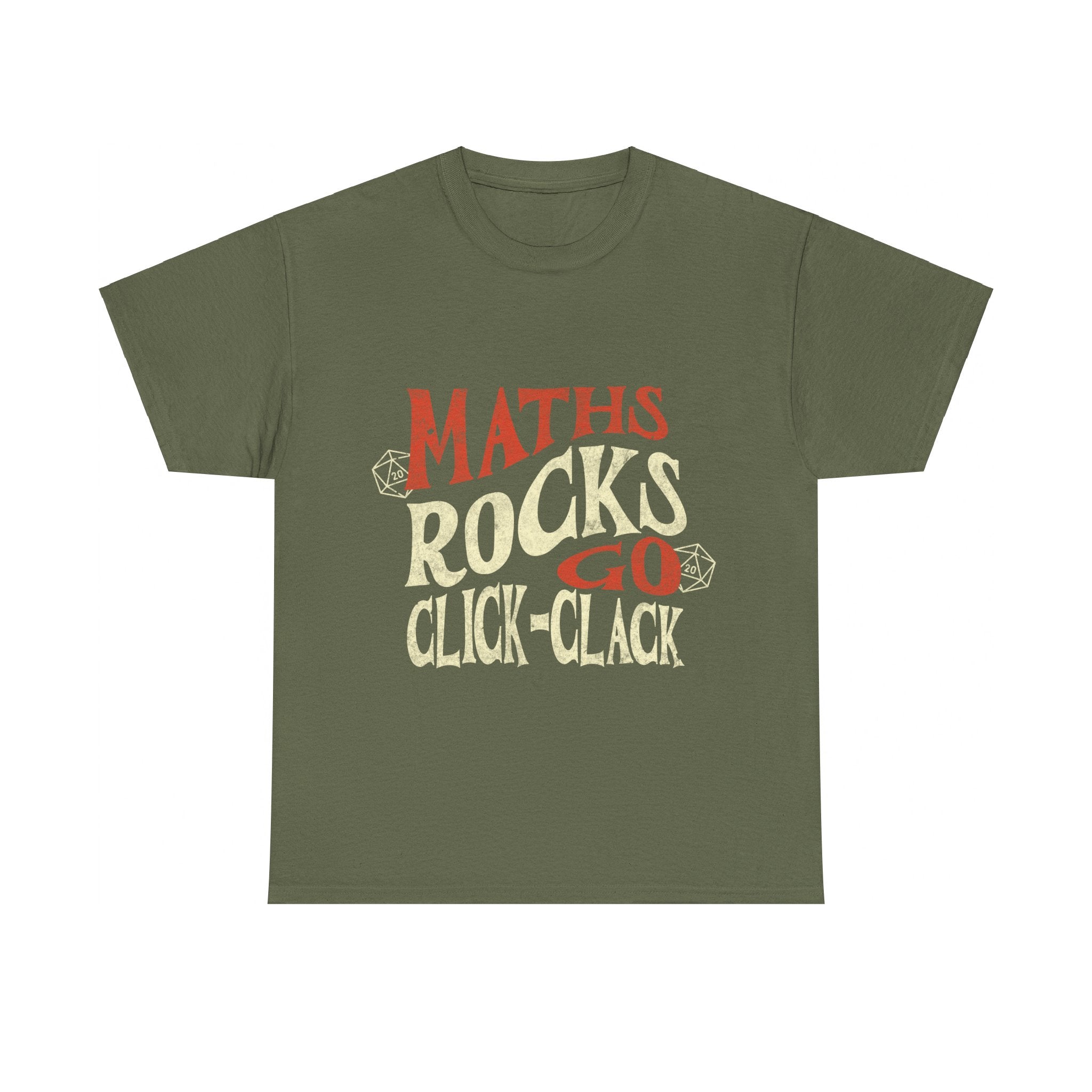 Dnd Shirt 'Maths Rocks Go Click Clack' – Nerd Byte Boutique