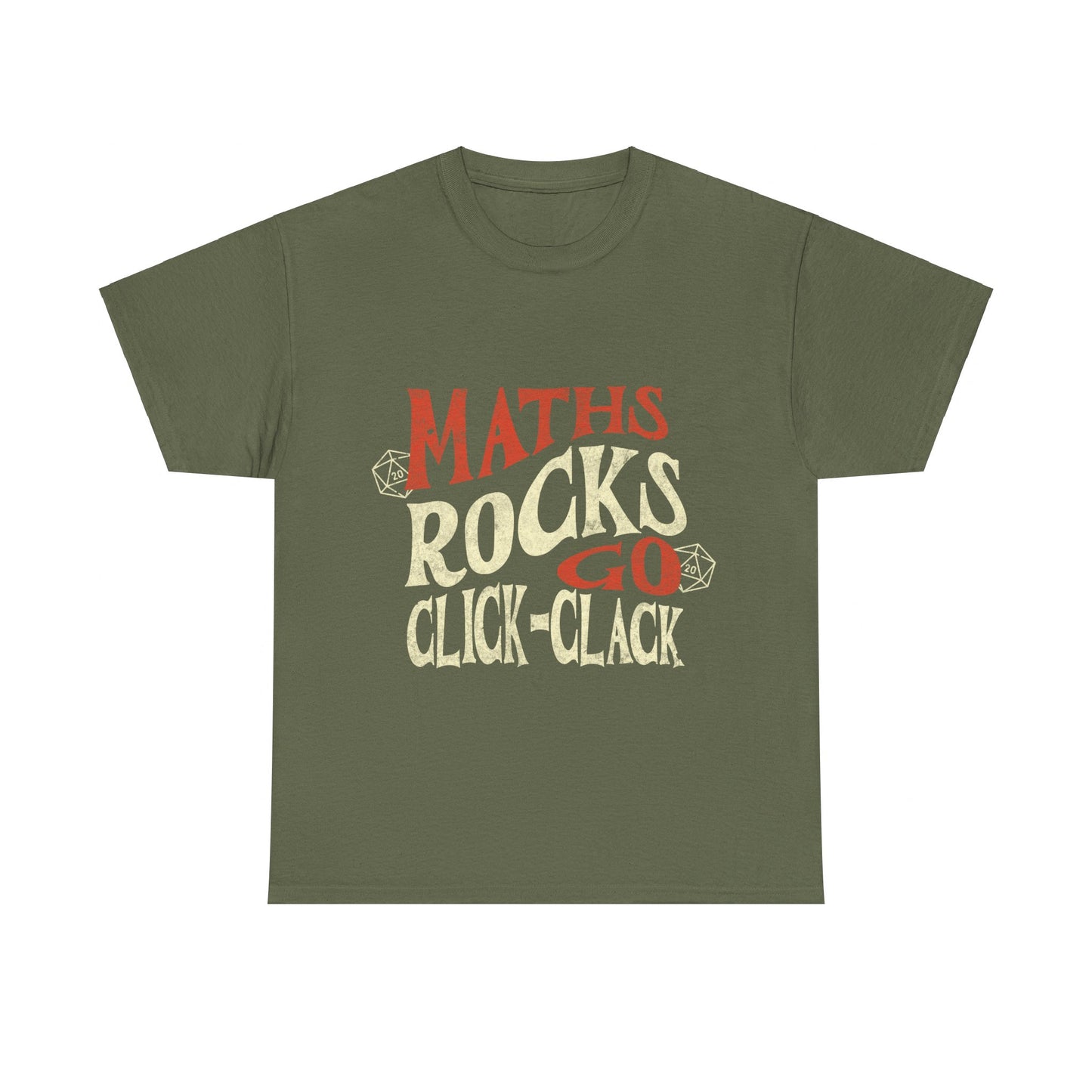 Dnd Shirt 'Maths Rocks Go Click Clack'