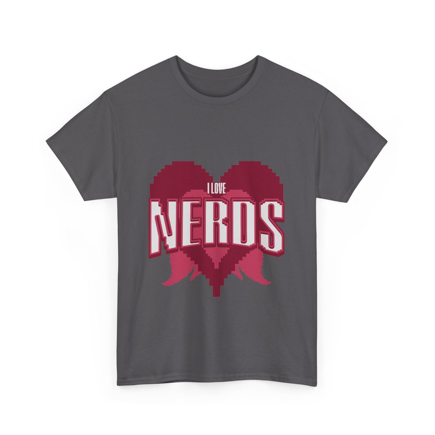 I Love Nerds Pixel  Art T Shirt