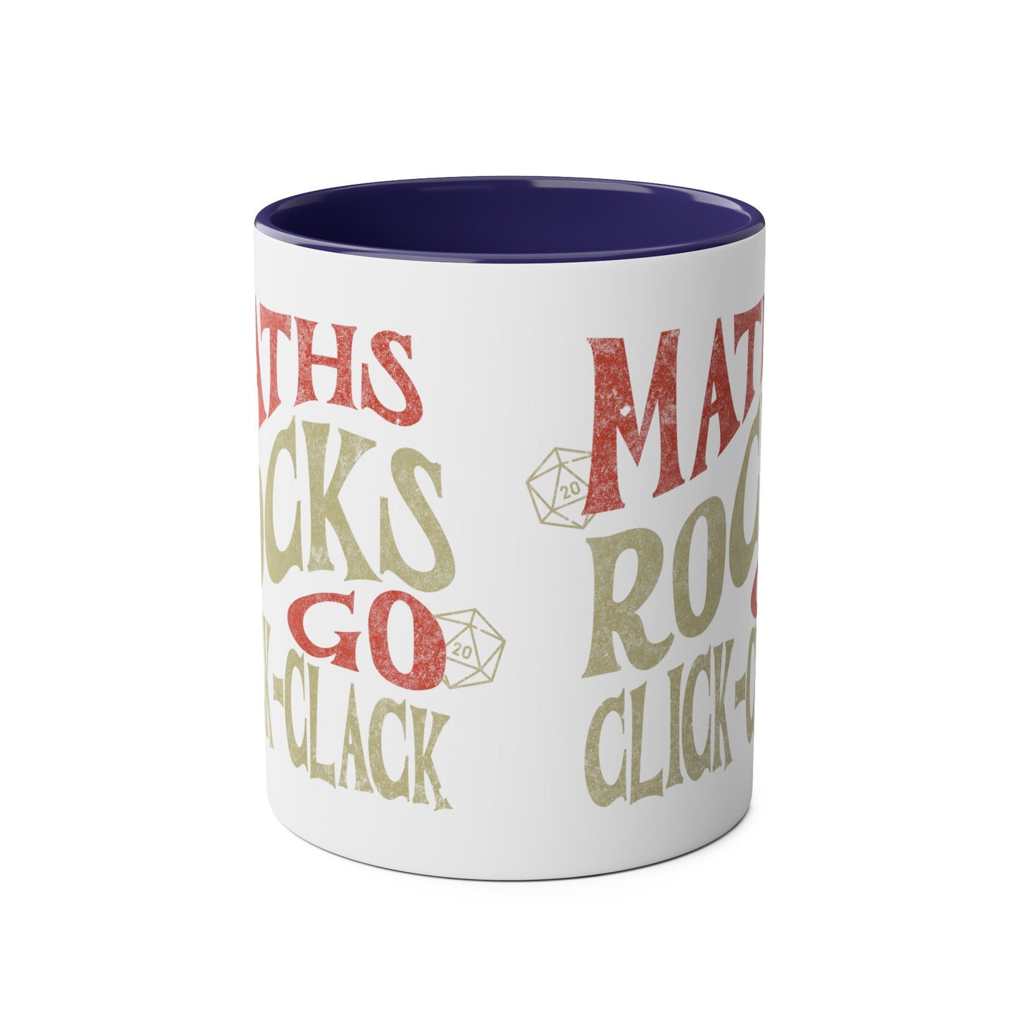 Dnd-Becher als Geschenk ‚Maths Rocks Go Click Clack‘