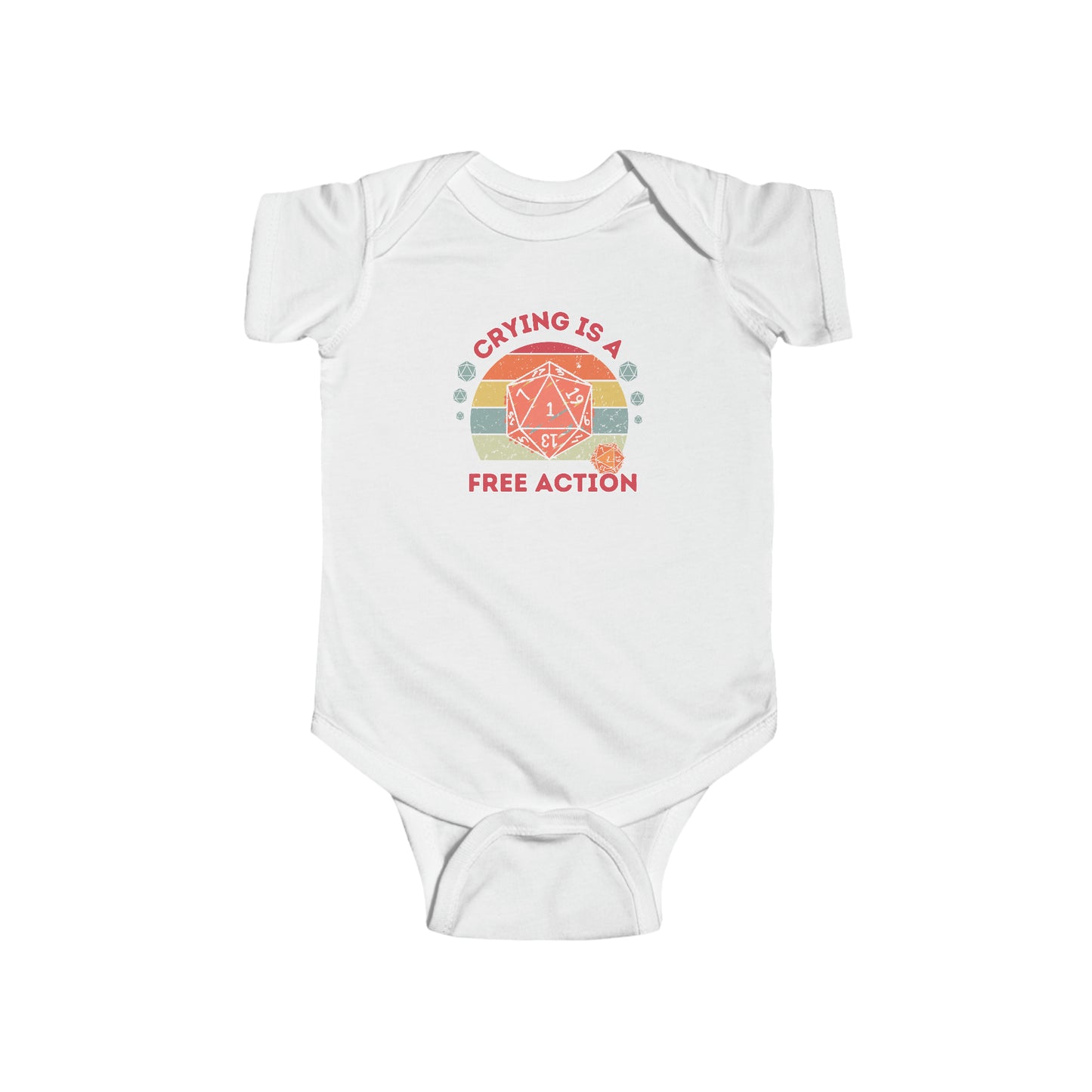 DND Crying is a Free Action Infant Bodysuit