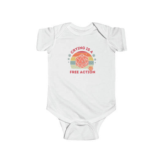 DND Crying is a Free Action Infant Bodysuit