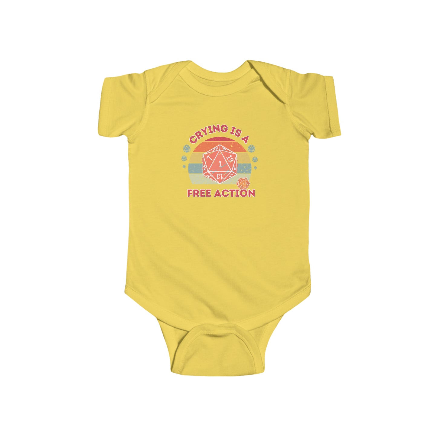 DND Crying is a Free Action Infant Bodysuit