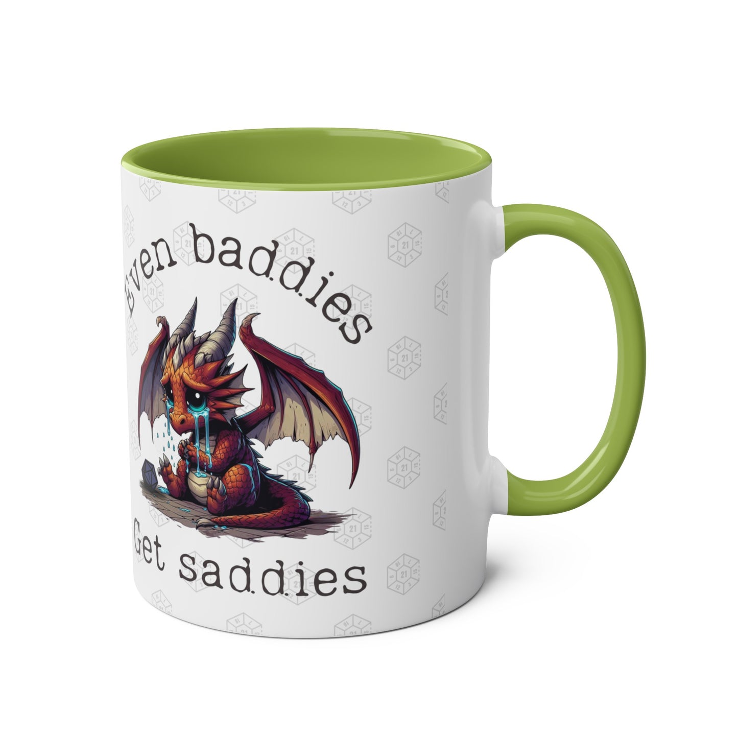 Dnd Mug Even Baddies Get Saddies Dragon Coffee Cup