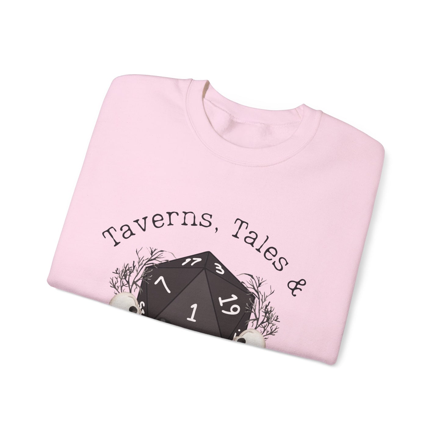 Dnd Shirt Taverns, Tales &amp; Critical Fails Pullover Geschenk für DM oder Dungeons and Dragons Spieler Rpg Spieler Gruppe