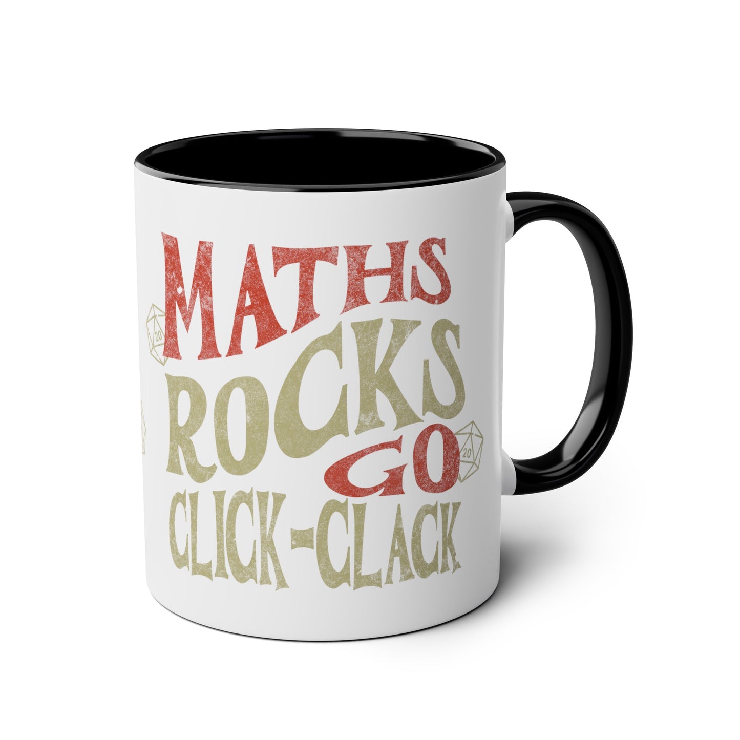 Tasse cadeau Dnd « Maths Rocks Go Click Clack »