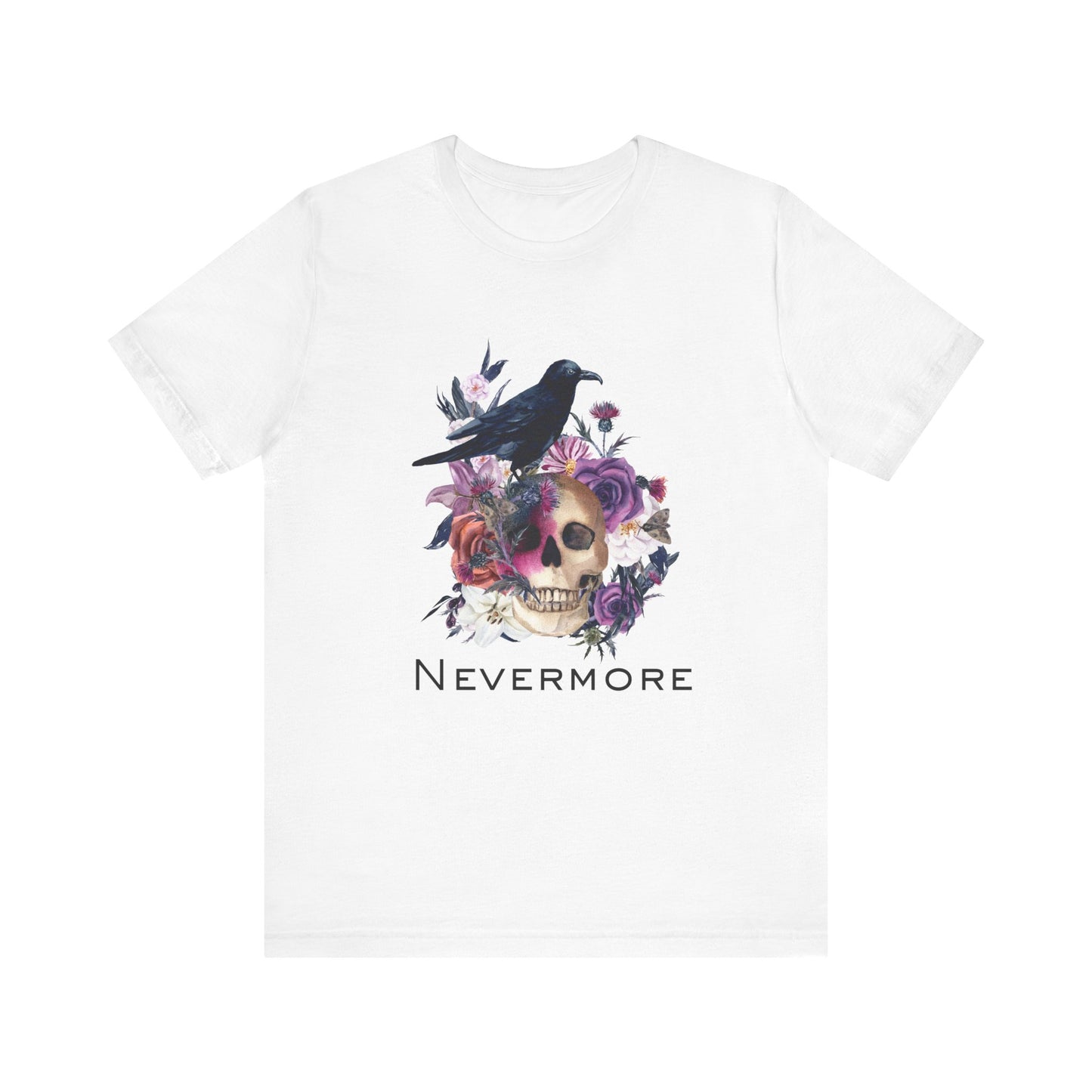 T-shirt Nevermore de style gothique