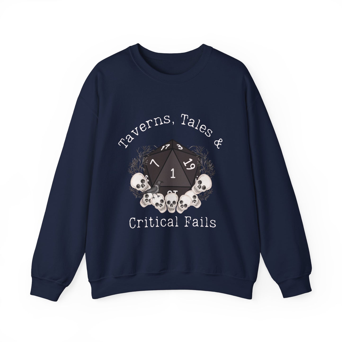 Dnd Shirt Taverns, Tales &amp; Critical Fails Pullover Geschenk für DM oder Dungeons and Dragons Spieler Rpg Spieler Gruppe