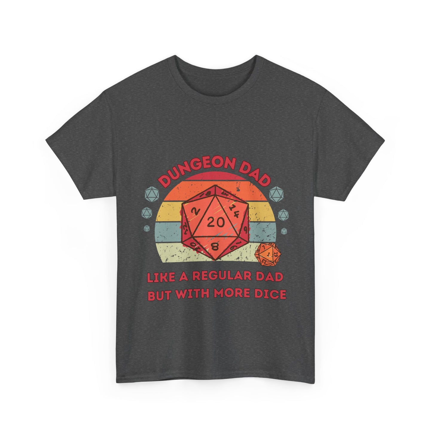 Dnd Shirt, Dungeon Dad, Wie ein normaler Papa, aber mit mehr Würfeln T-Shirt