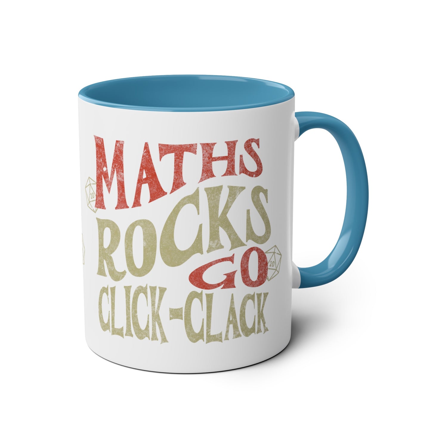 Dnd-Becher als Geschenk ‚Maths Rocks Go Click Clack‘