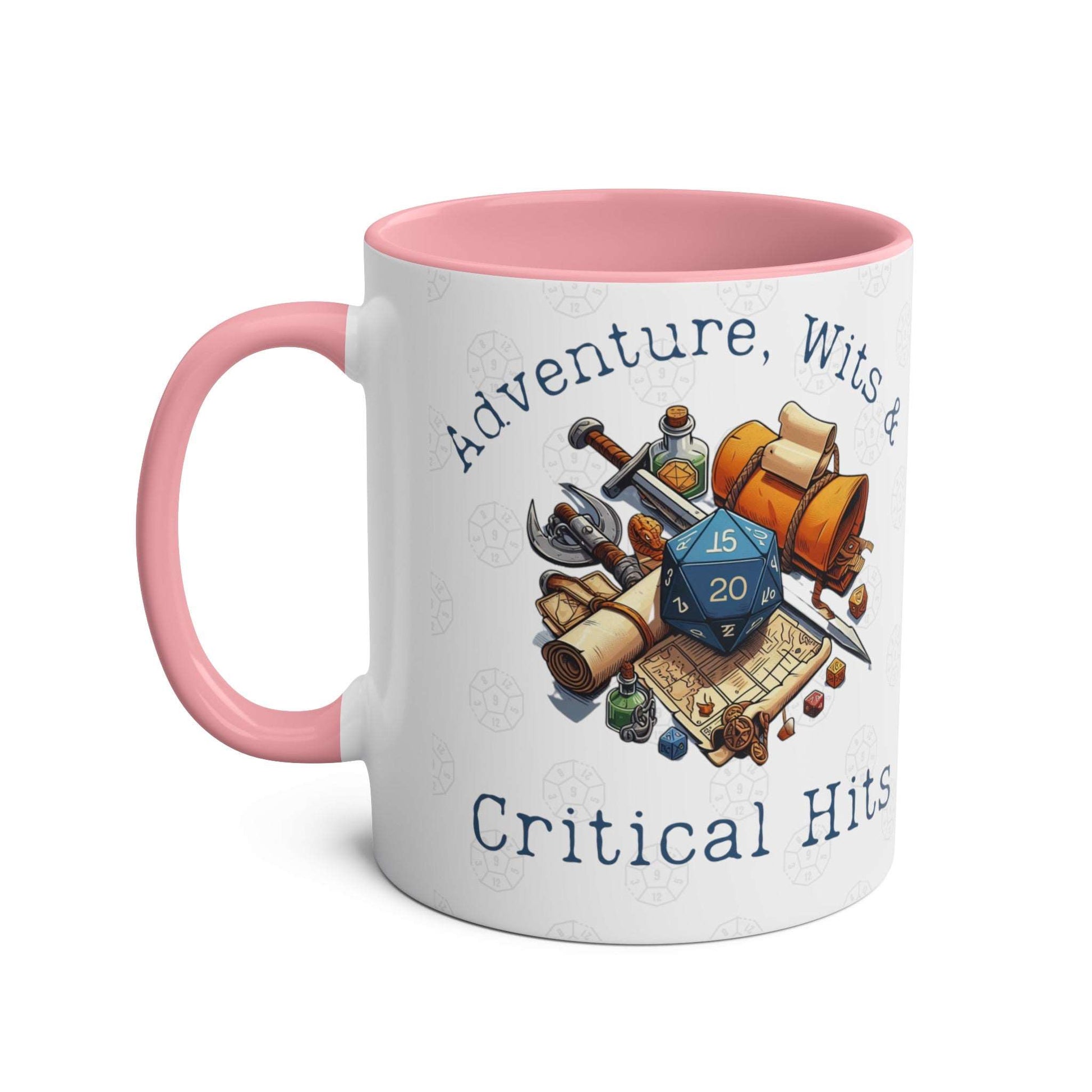 DnD Adventure, Wits and Critical Hits Mug