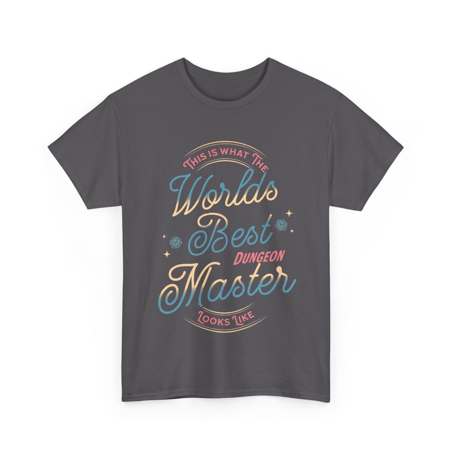 Dnd Shirt Worlds Best DM Lustiges T-Shirt für Dungeon Game Masters, Tolles DM-Geschenk für Sie oder Ihn, Table Top RPG-Spieler, Dungeons und Dragons