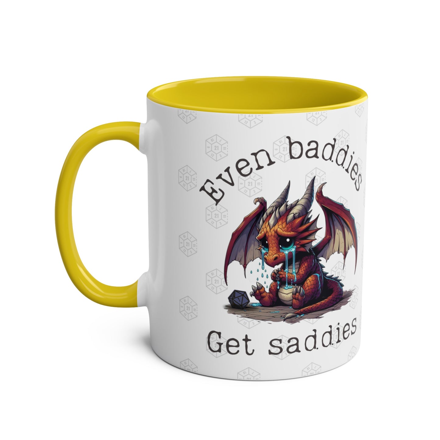 Dnd Mug Even Baddies Get Saddies Dragon Coffee Cup