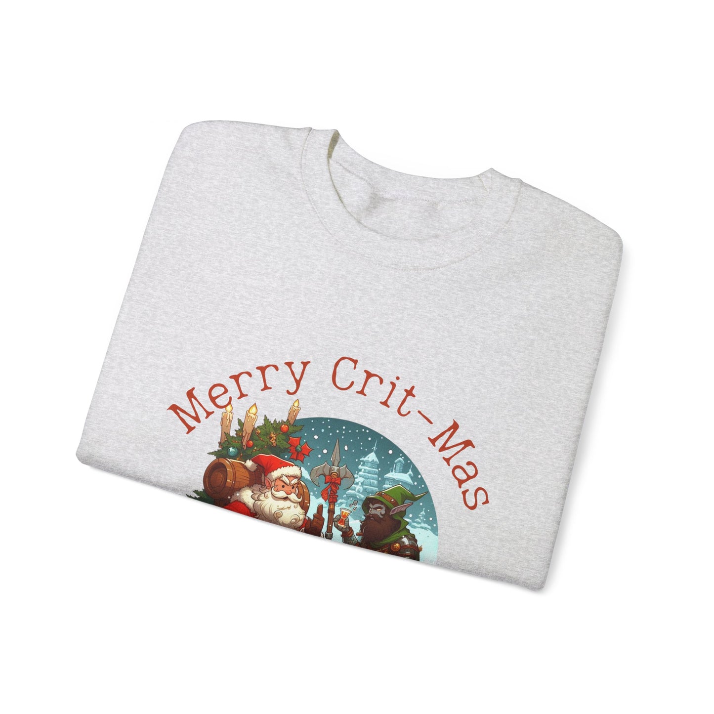 Dnd Shirt Christmas Jumper 'Merry Crit-mas and a Happy New Quest'