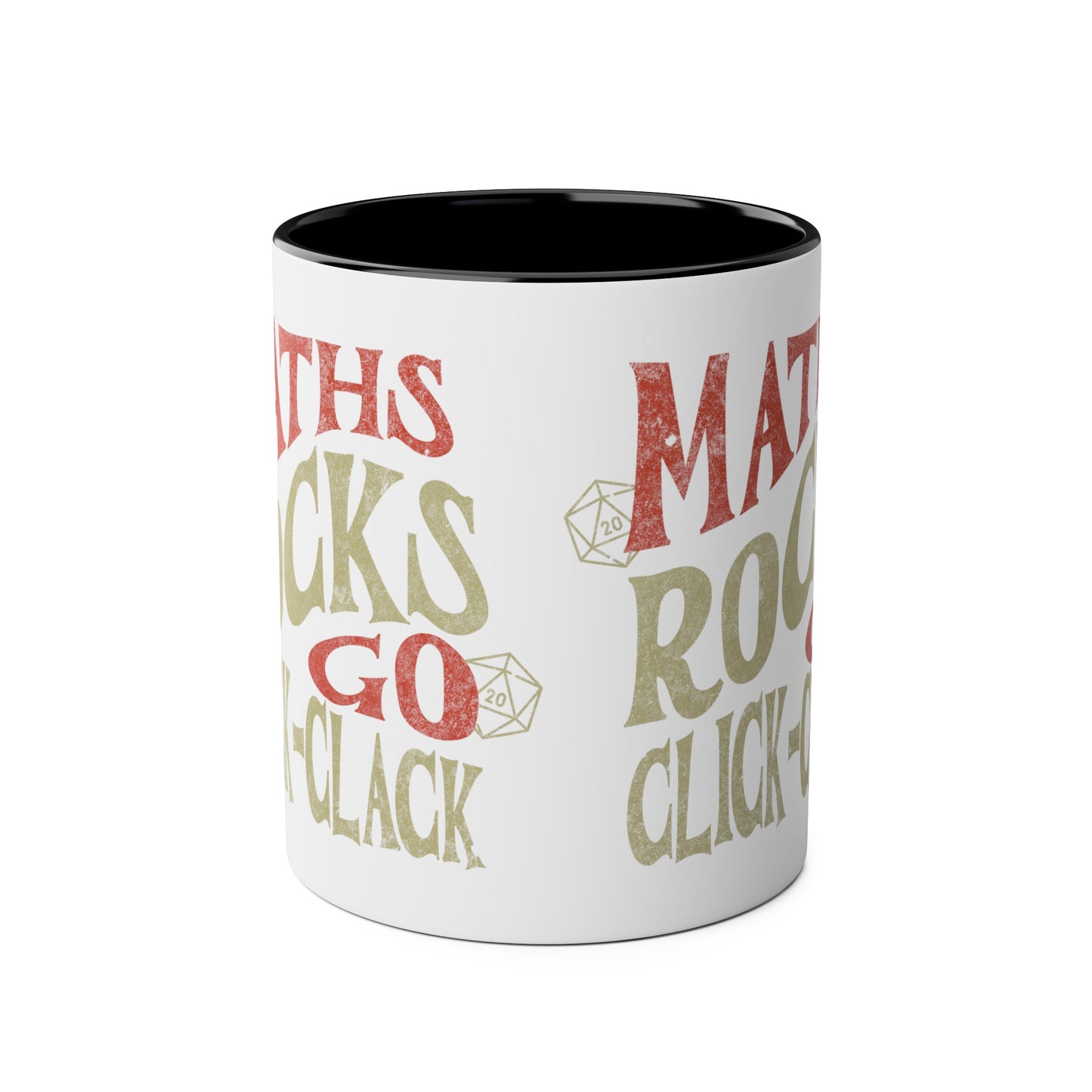 Dnd-Becher als Geschenk ‚Maths Rocks Go Click Clack‘