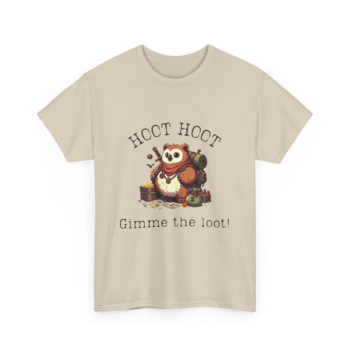 T-shirt Owlbear, Hoot Hoot, donne-moi le butin !