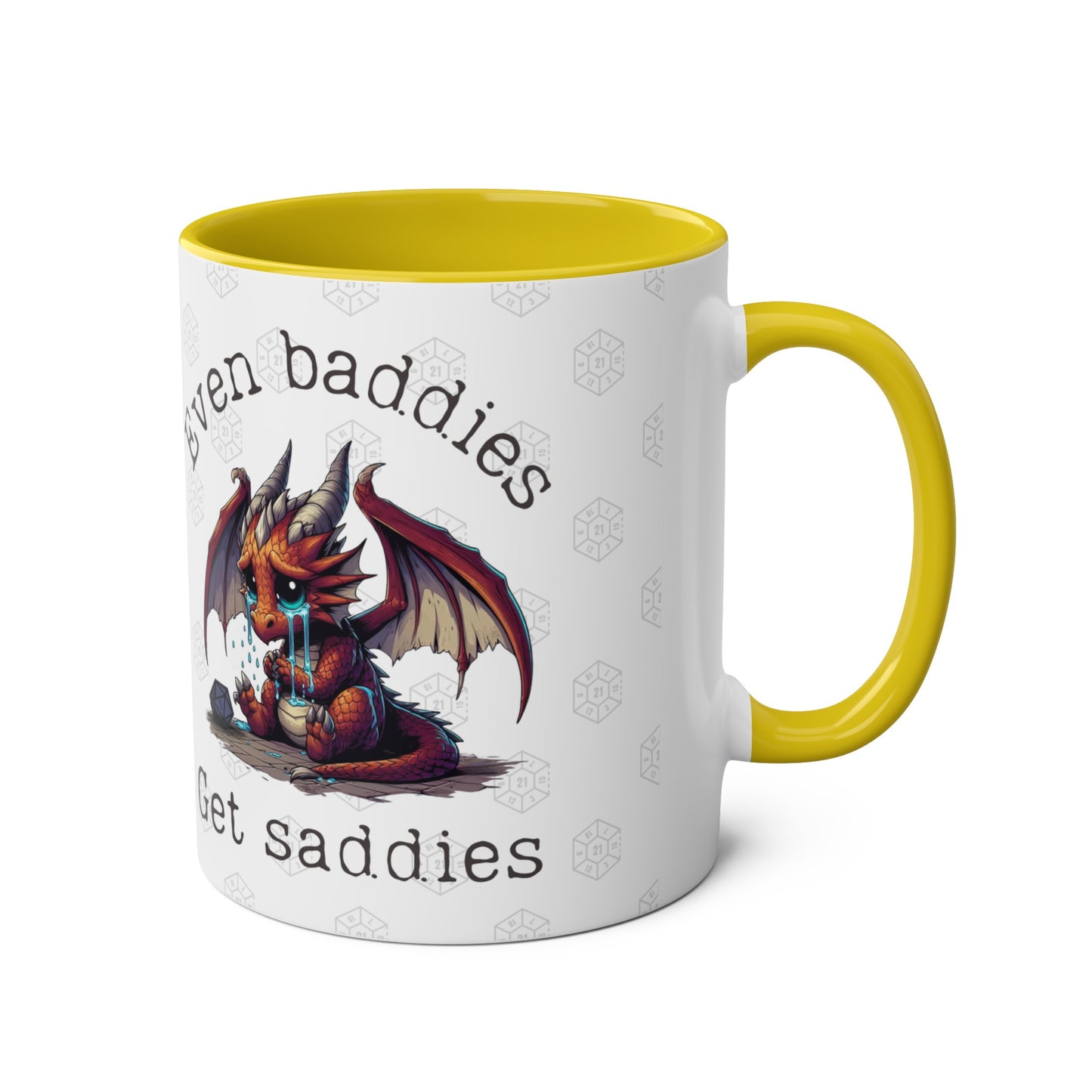 Dnd Mug Even Baddies Get Saddies Dragon Coffee Cup