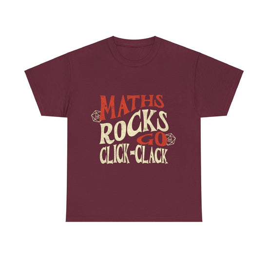 Dnd Shirt 'Maths Rocks Go Click Clack' – Nerd Byte Boutique
