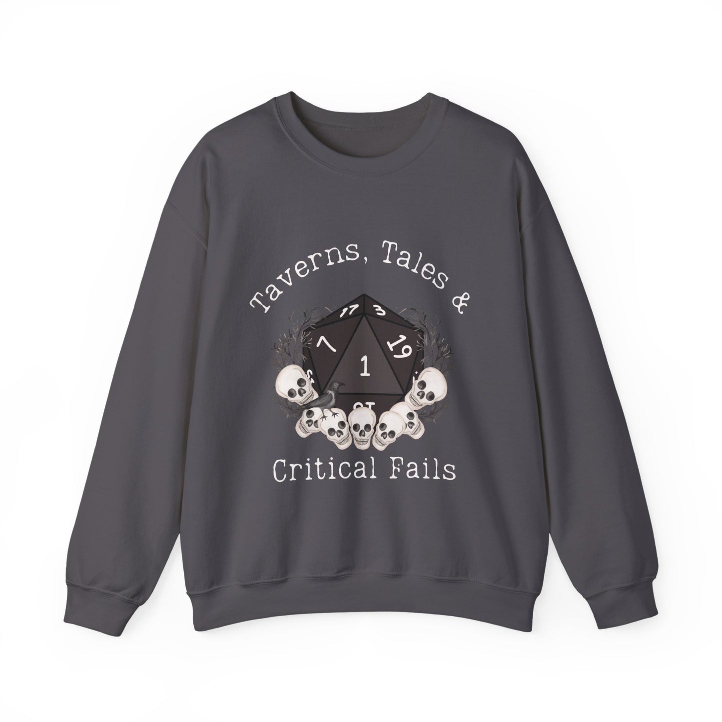 Dnd Shirt Taverns, Tales &amp; Critical Fails Pullover Geschenk für DM oder Dungeons and Dragons Spieler Rpg Spieler Gruppe