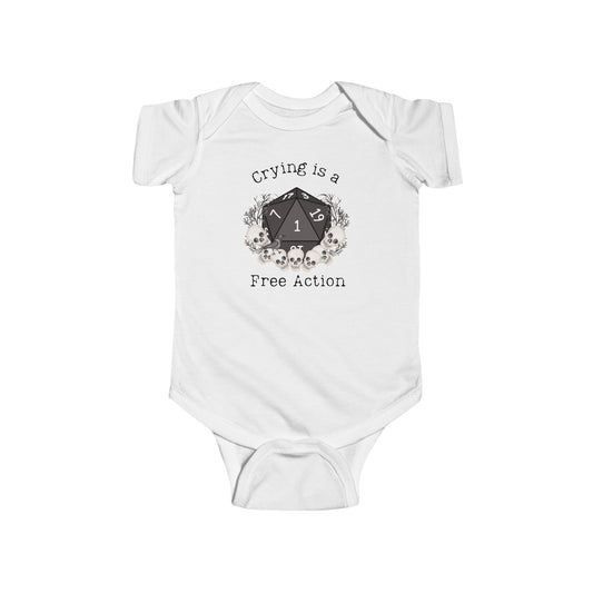 DND Crying is a Free Action Babygrow