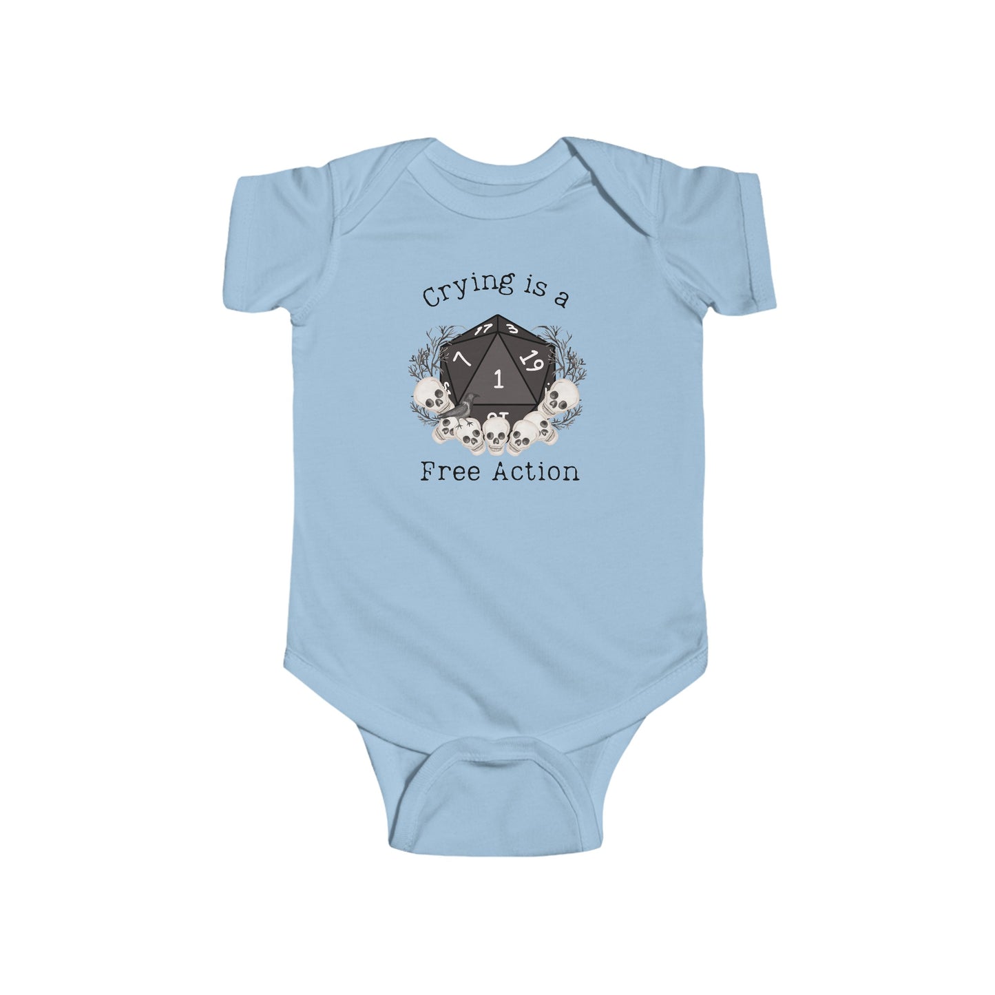 DND Crying is a Free Action Babygrow