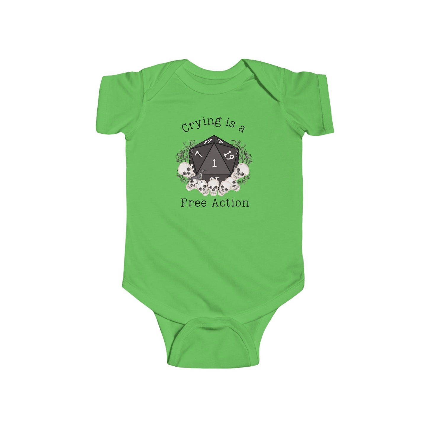 DND Crying is a Free Action Babygrow