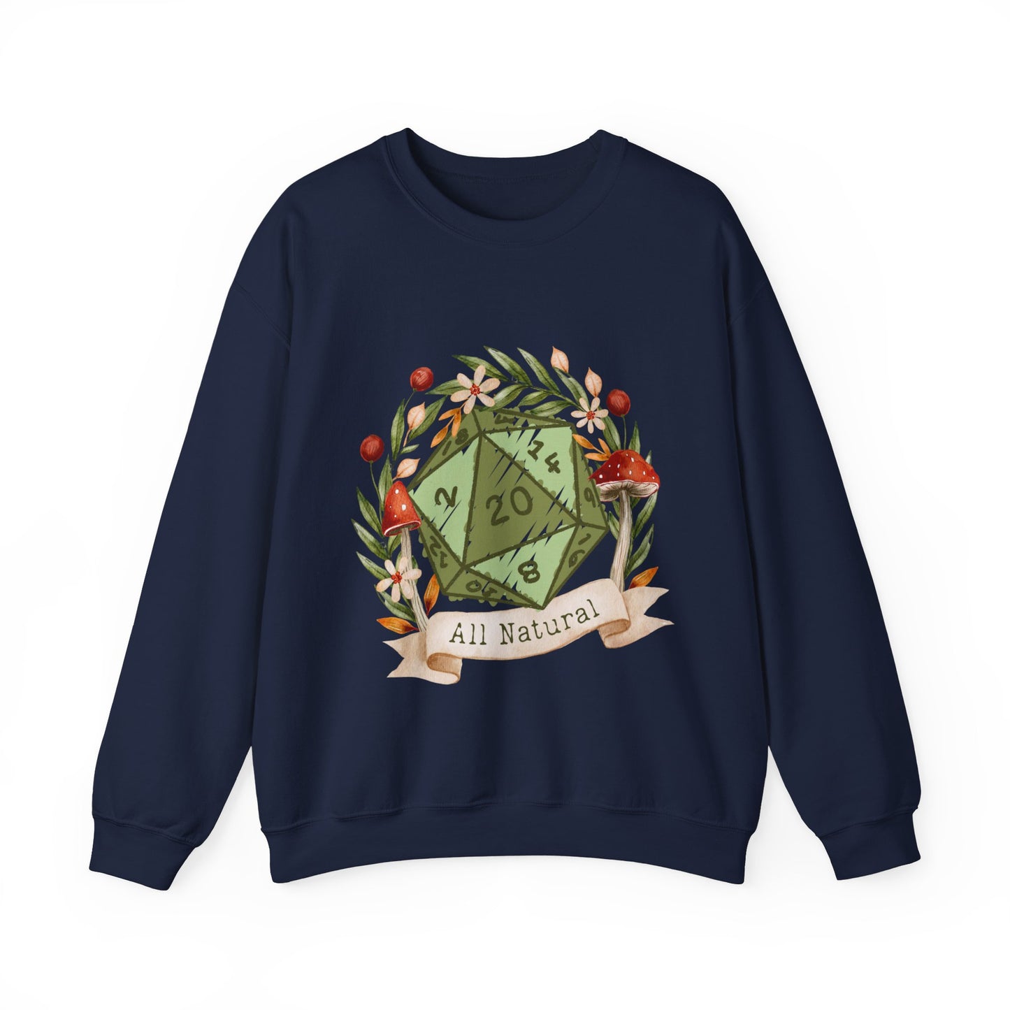 Sweat-shirt à imprimé champignon DND Druid