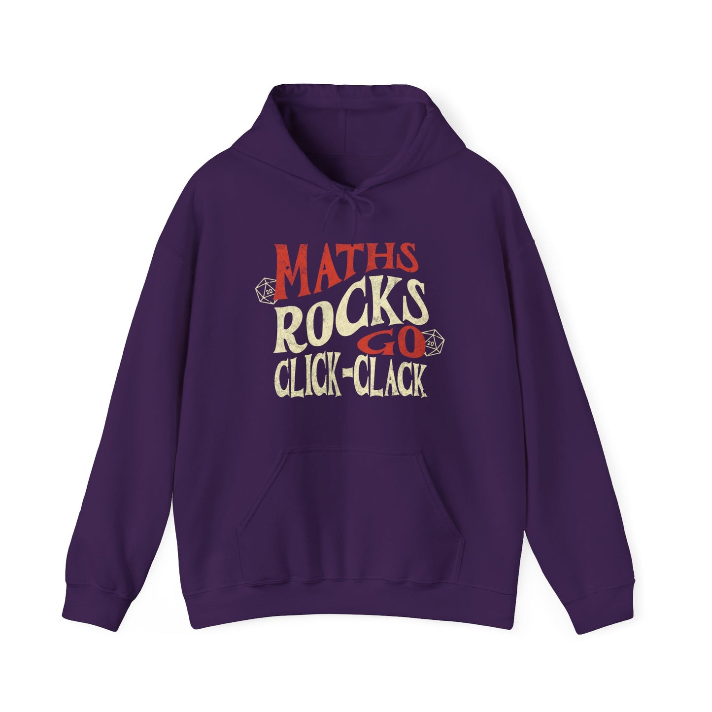 Dnd Hoodie Shirt 'Maths Rocks Go Click Clack' Jumper