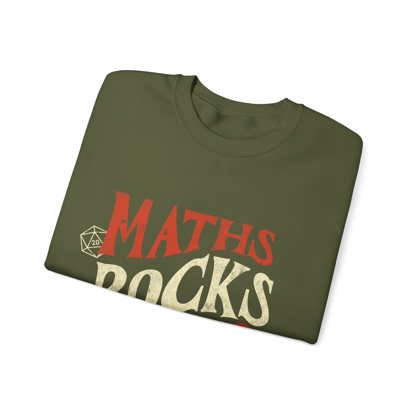 Dnd-Shirt-Pullover „Maths Rocks Go Click Clack“