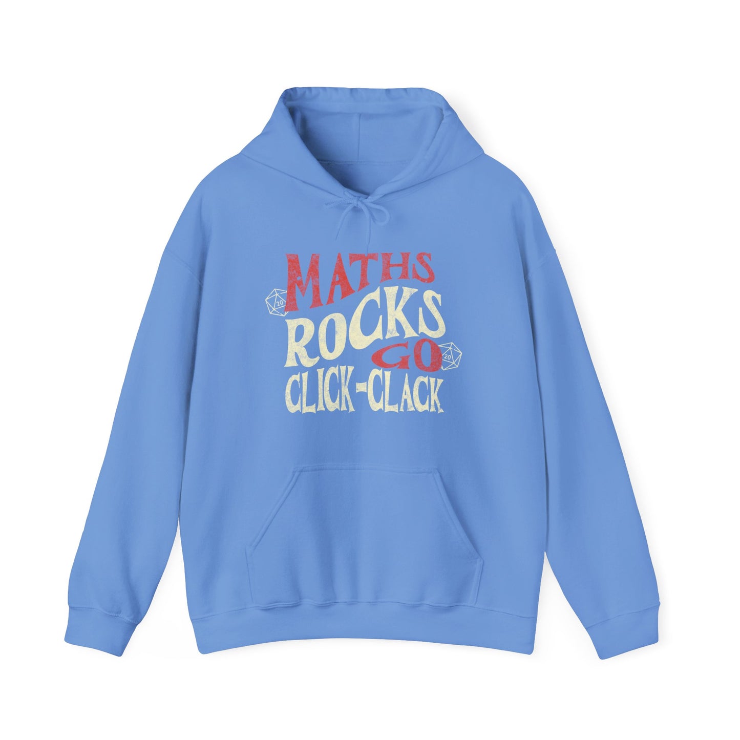 Sweat à capuche Dnd « Maths Rocks Go Click Clack »