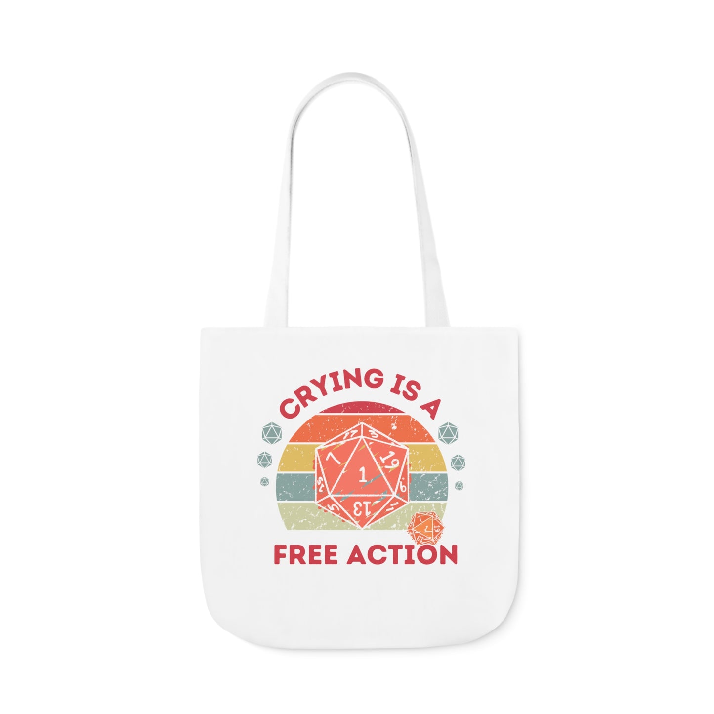 Sac fourre-tout en toile Dnd Crying Is a Free Action