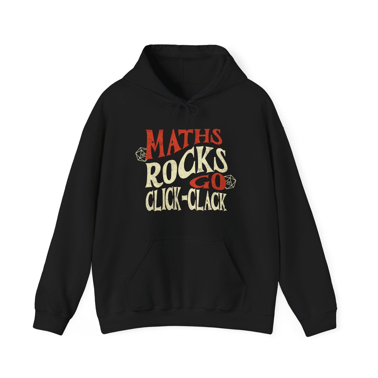 Dnd Hoodie Shirt 'Maths Rocks Go Click Clack' Jumper