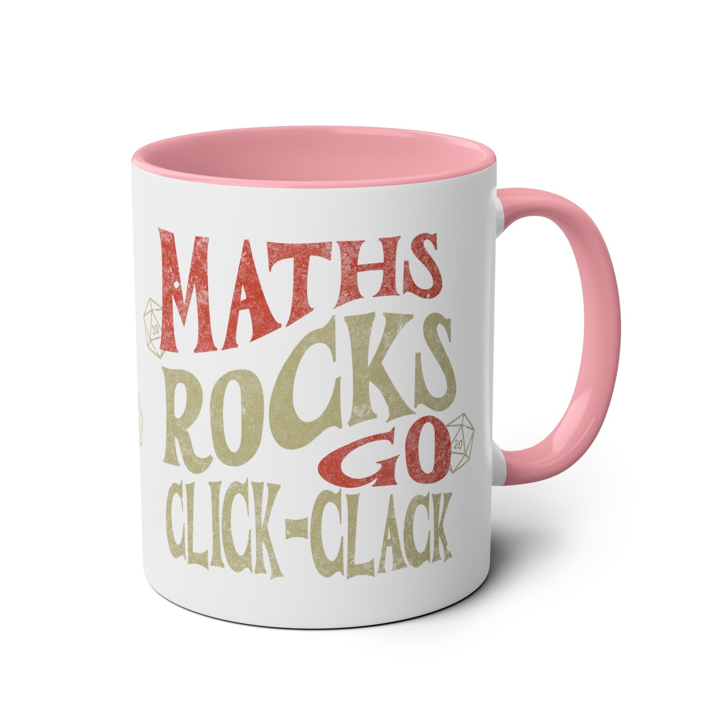 Tasse cadeau Dnd « Maths Rocks Go Click Clack »