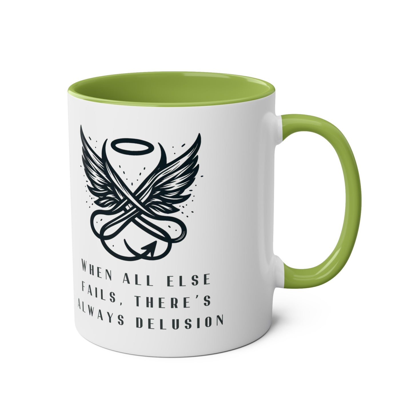 Good Omens Mug, When All Else Fails There is Always Delusion